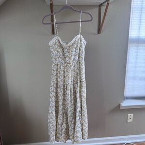 NWT Cream and Yellow Floral Dress